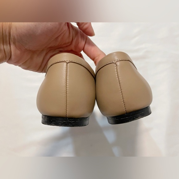 Gray Taupe Cowhide Leather Loafers - Picture 8 of 13